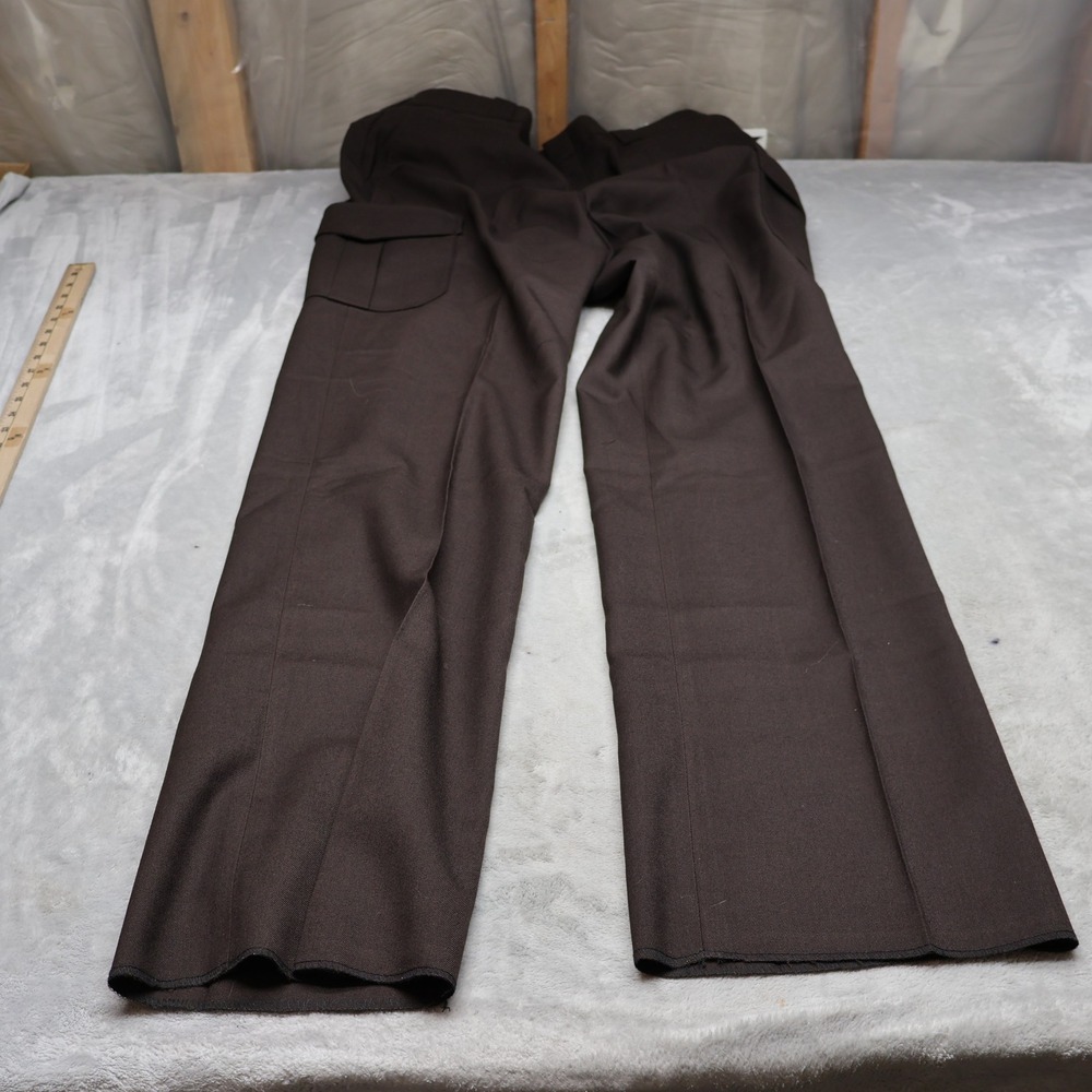 Flying Cross Pants Men 38 Brown Textured Cargo‎ Uniform Straight Leg 36x36 NEW